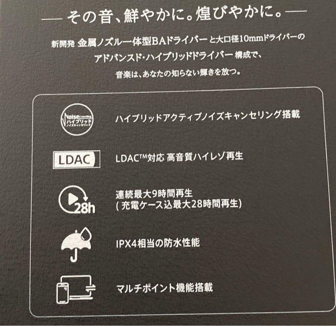 AVIOT TE-J1 ノイズキャンセリング イヤホン ハイレゾ対応 ワイヤレス