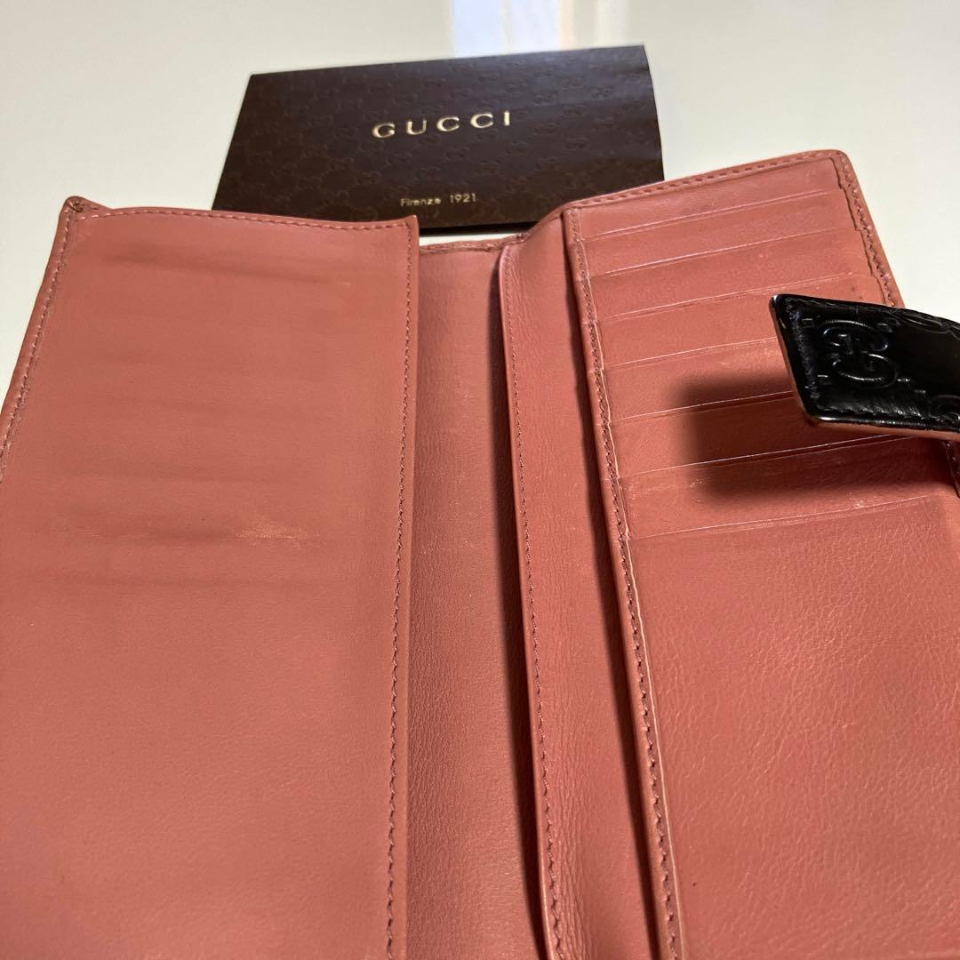 【GUCCI 】グッチ 2つ折り 長財布★売上げ5%は子ども達を支援します！！