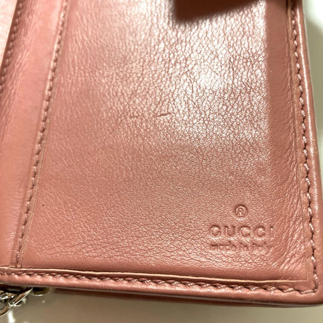 【GUCCI 】グッチ 2つ折り 長財布★売上げ5%は子ども達を支援します！！