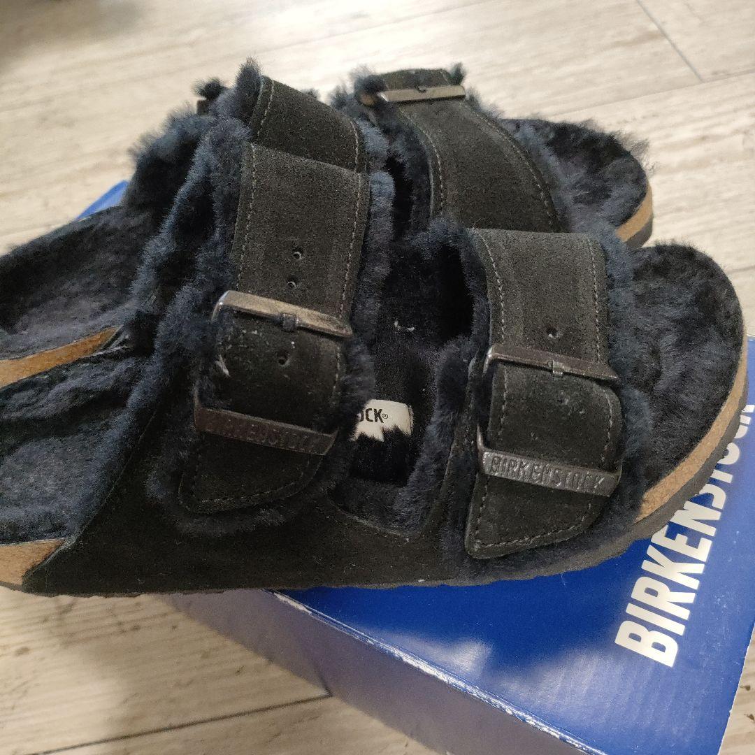 ビルケンシュトック アリゾナファーサンダル ブラック37