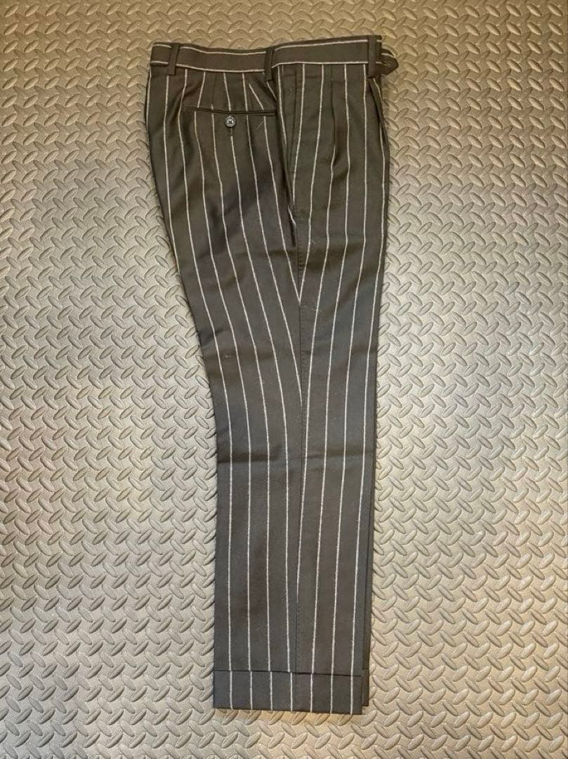 【新年限定価格】ビームス Billa ブラックチョークストライプ 44