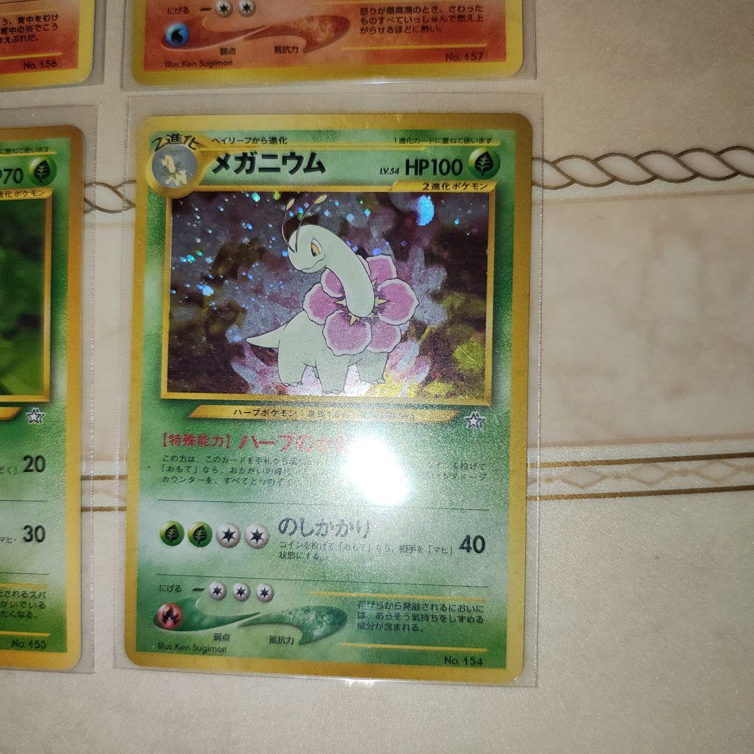 ポケモンカードゲームネオ　金銀発売記念　プレミアムファイル　カードのみ　旧裏