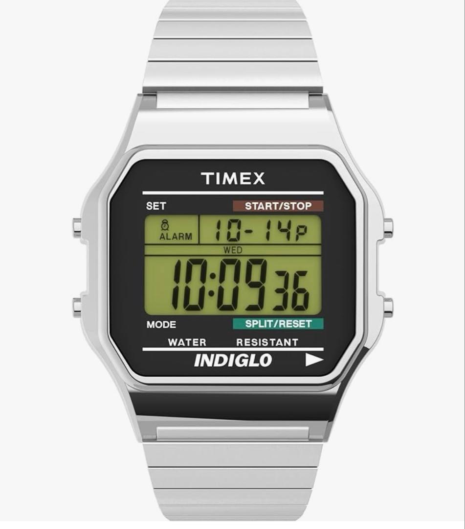 TIMEX クラシックデジタル T785879J シルバー新品