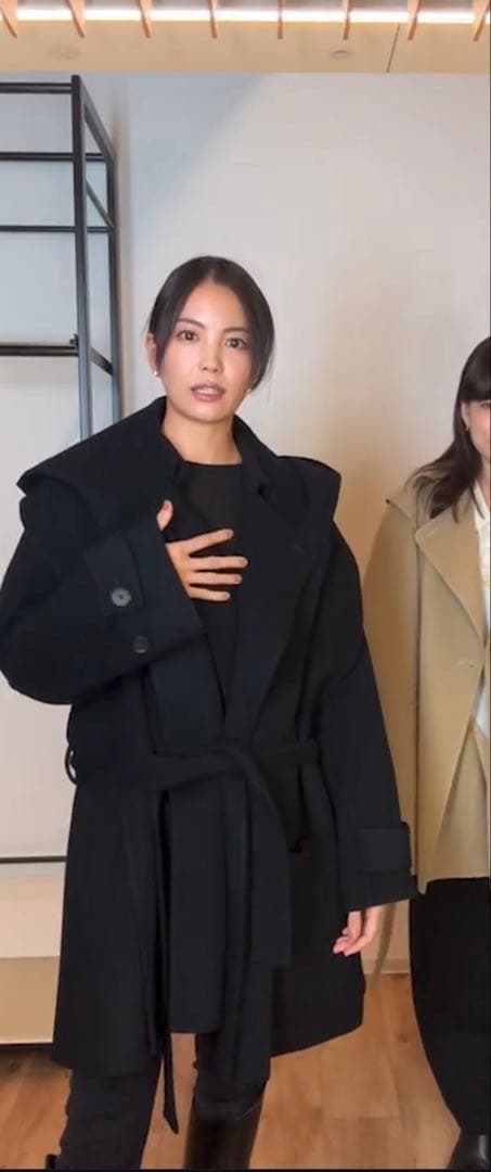 etre tokyo フーディーリバートレンチコート　美品