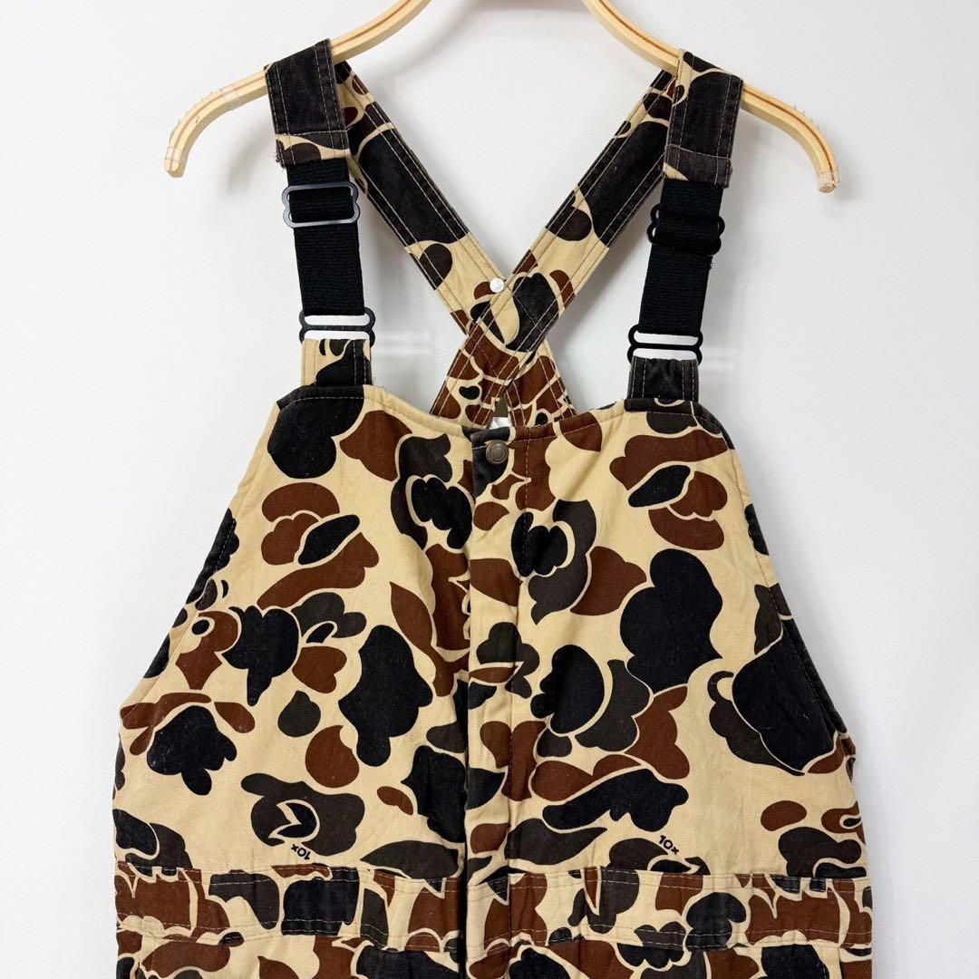 80s 10X USA製 ダックハンターカモ つなぎ オーバーオール S48b