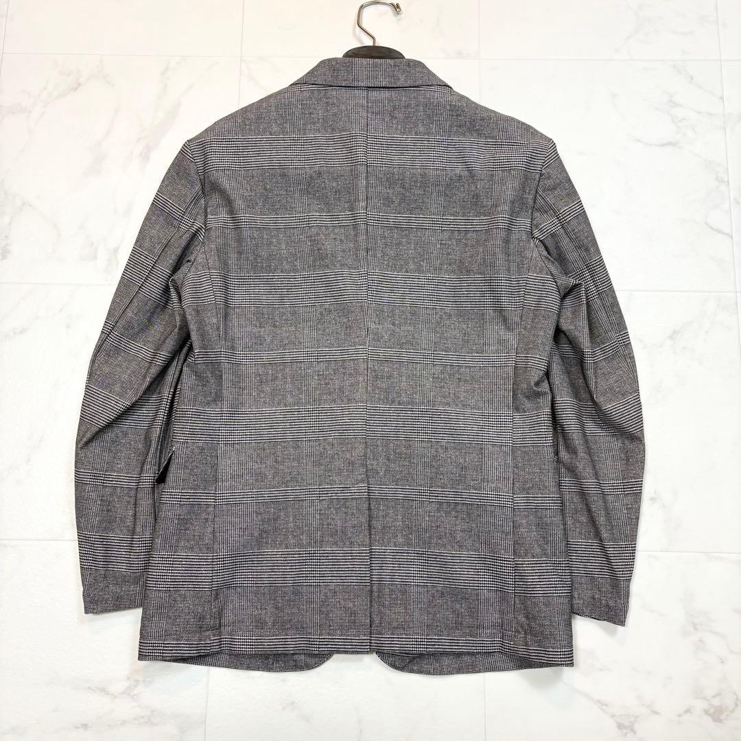 極美品 ブラックレーベルクレストブリッジ スーツ 洗濯可能 チェック グレー系