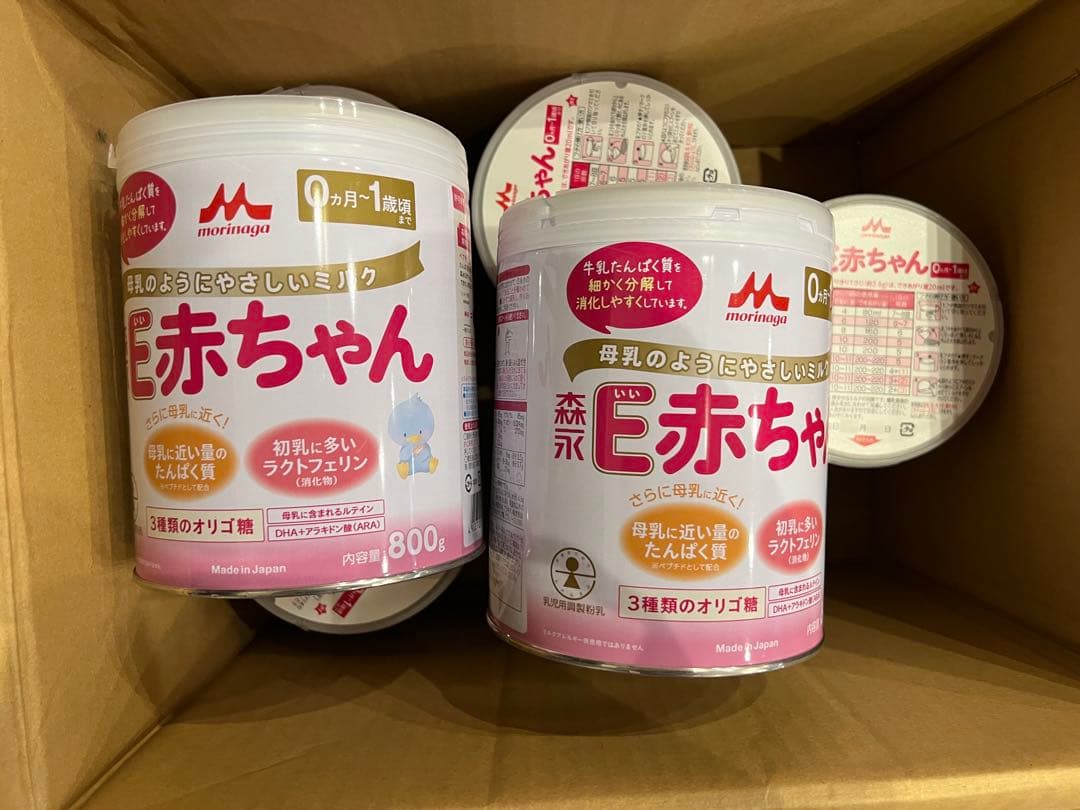 送料込み！森永 E赤ちゃん 800g 大缶×6缶