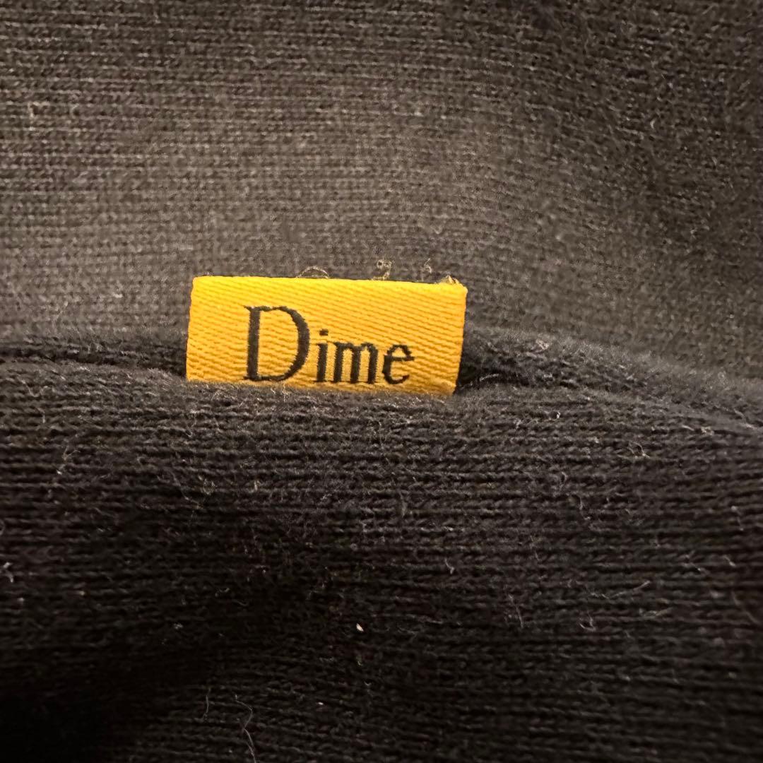 Dime ブラック エンボスロゴ スウェット XL