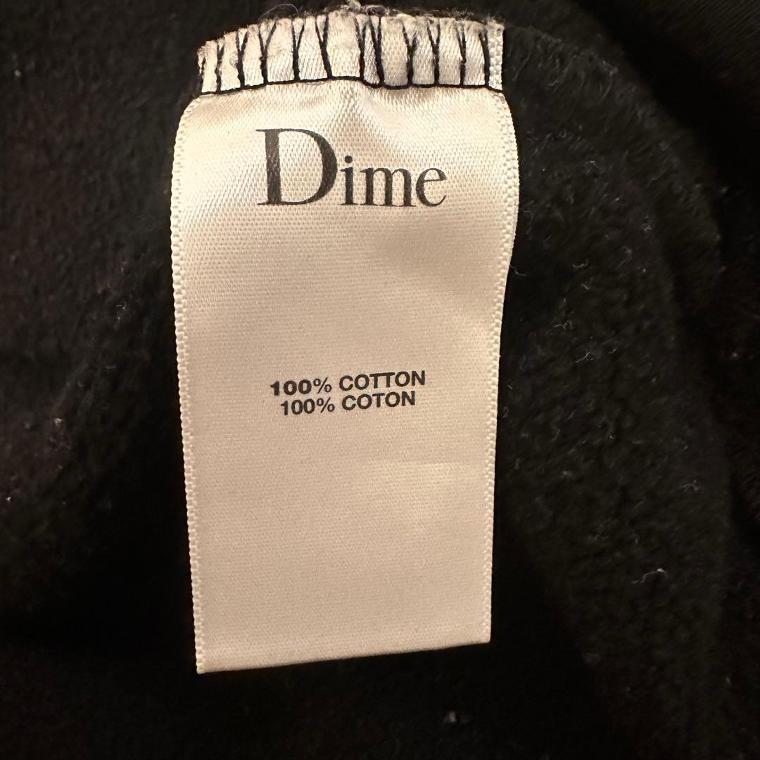 Dime ブラック エンボスロゴ スウェット XL