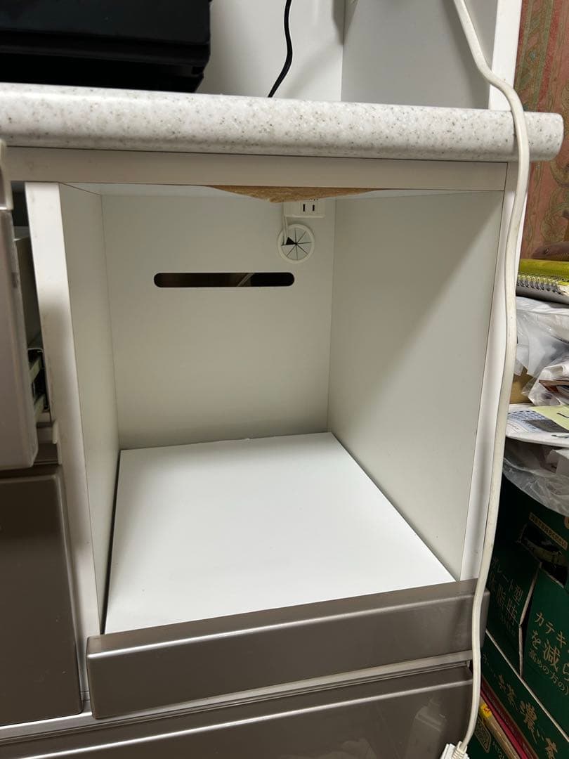 キッチンカウンター ホワイト シルバー