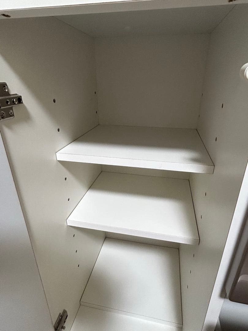 キッチンカウンター ホワイト シルバー