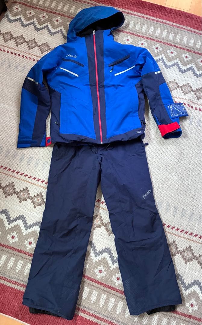 Phenix スキーウェア 青色 男性用