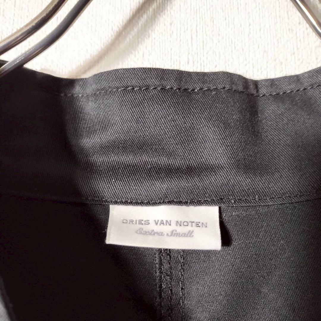 ドリスヴァンノッテン モッズコート ミリタリーコート ノーカラー コットン 綿