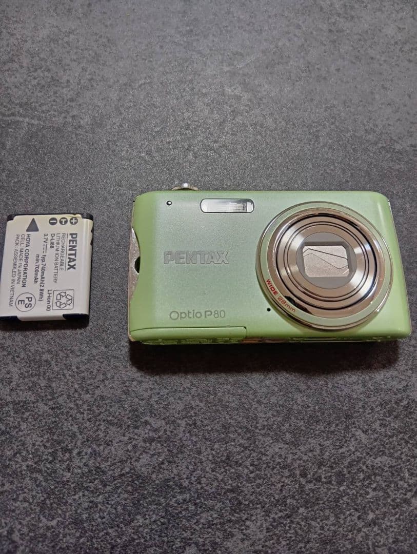 PENTAX コンパクトデジタルカメラ Optio P80 グリーン