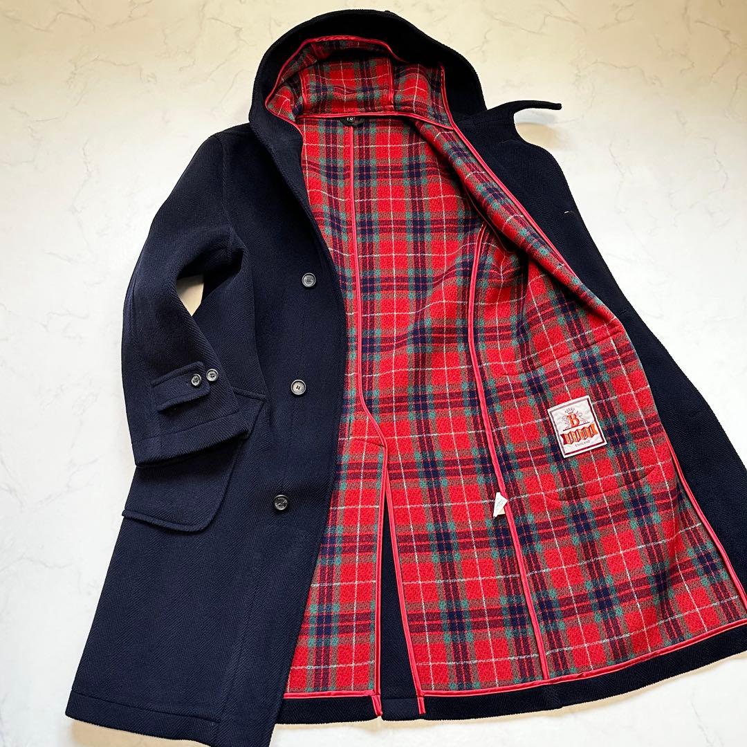 XL相当 Moorbrook◎バラクータ ダッフルコート ウール 肉厚 濃紺42