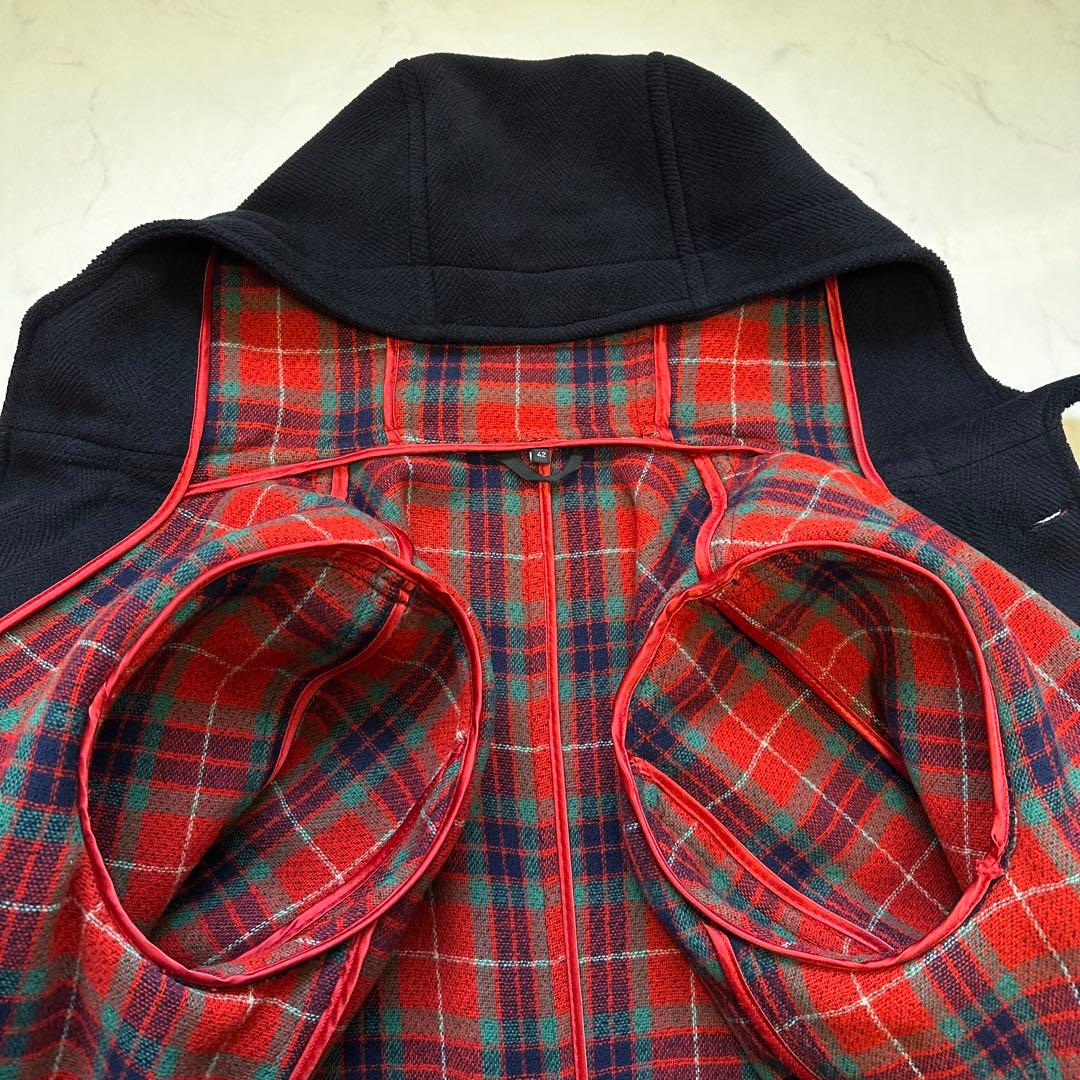 XL相当 Moorbrook◎バラクータ ダッフルコート ウール 肉厚 濃紺42