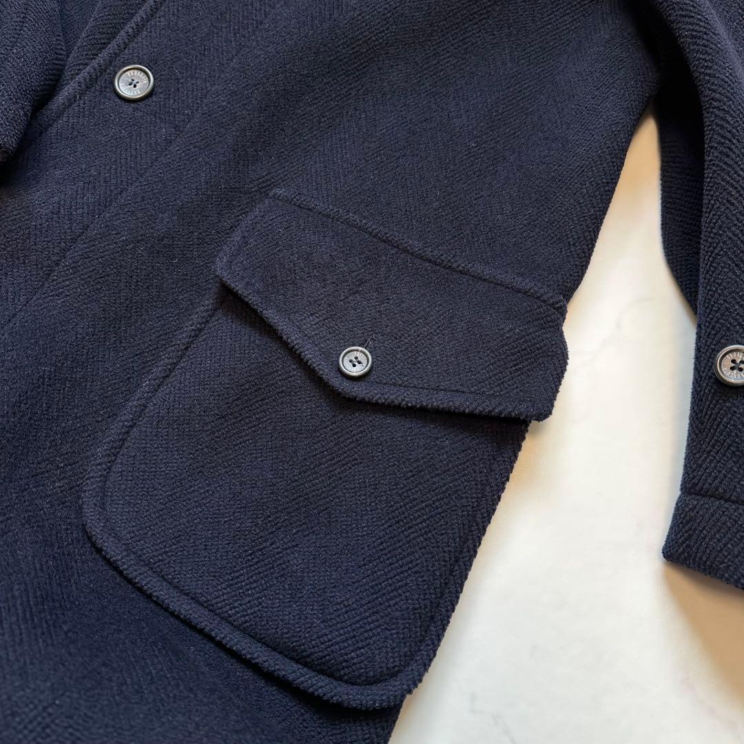 XL相当 Moorbrook◎バラクータ ダッフルコート ウール 肉厚 濃紺42