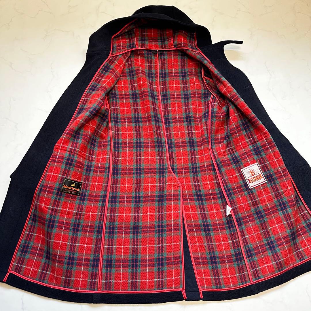 XL相当 Moorbrook◎バラクータ ダッフルコート ウール 肉厚 濃紺42