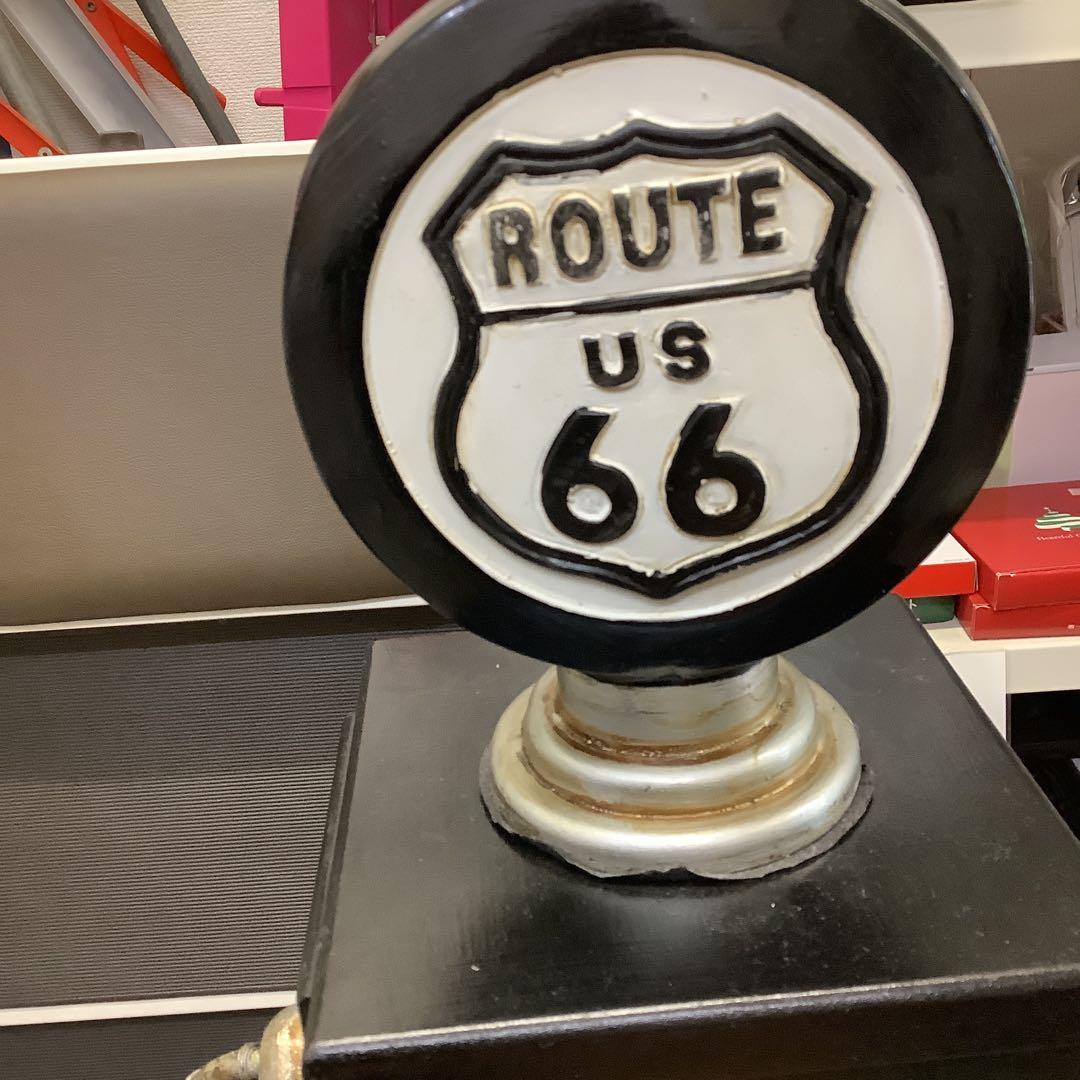 6745①④ルート66 ガスポンプ型　CD収納棚　置物