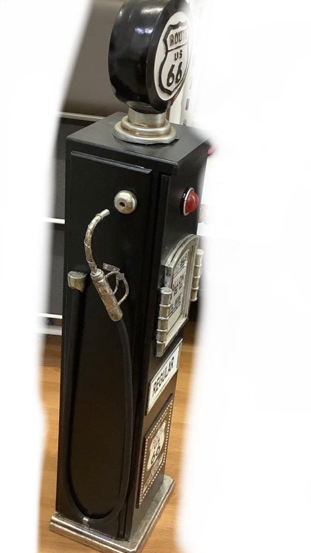6745①④ルート66 ガスポンプ型　CD収納棚　置物