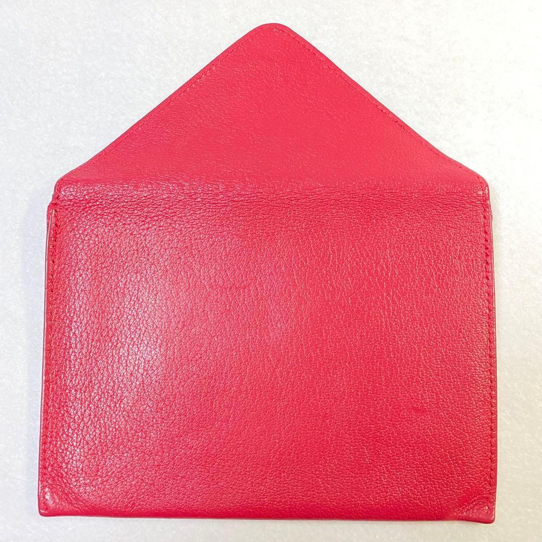 正規品☆エルメス　シェーブルレッド カードケース マルチケース