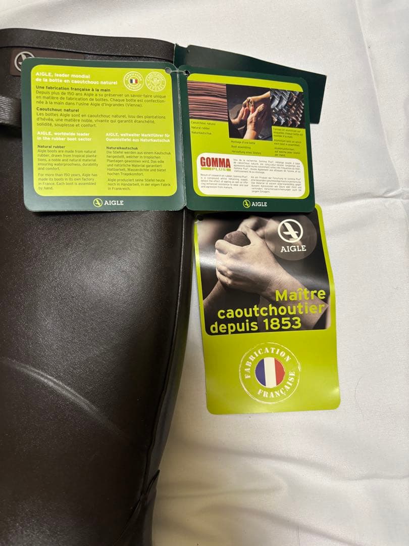 新品未使用　AIGLE CHANTEBELLE JP レインブーツ　35