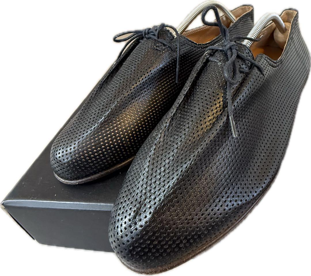 jacques soloviereブラックメッシュドレスシューズ