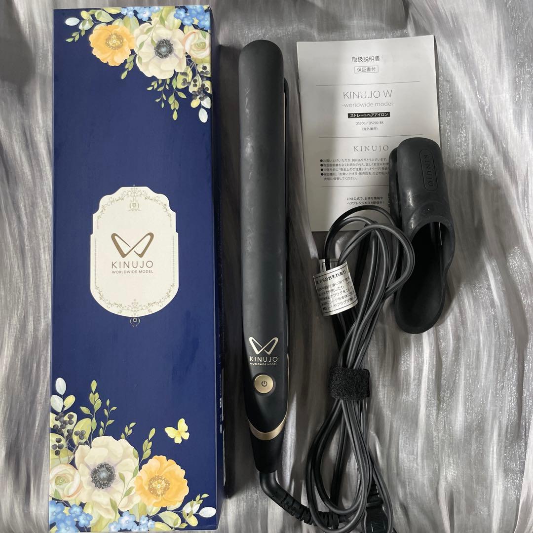 KINUJO ストレートヘアアイロン　ブラック