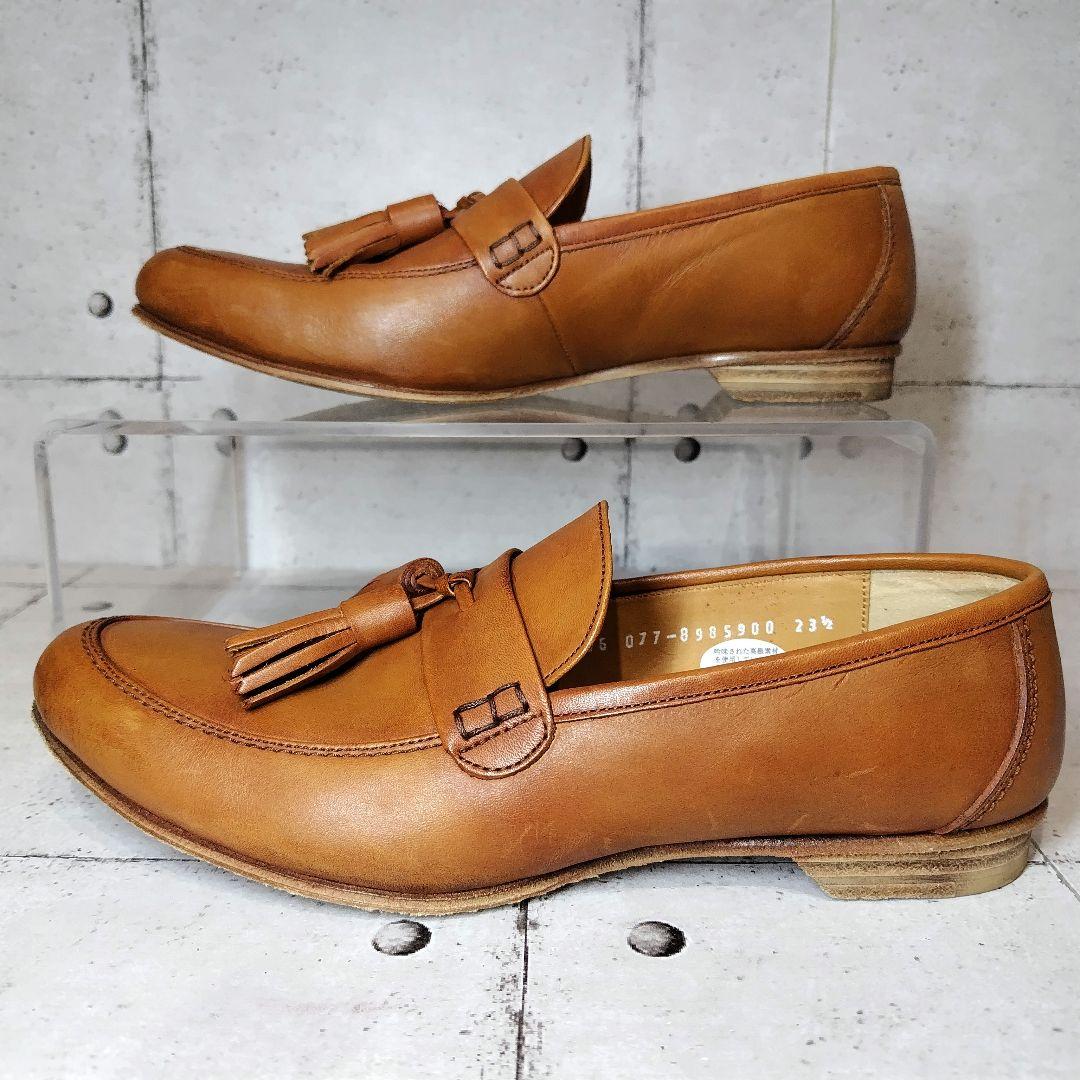 美品 chausser ショセ タッセルローファー 23.5 キャメル 日本製