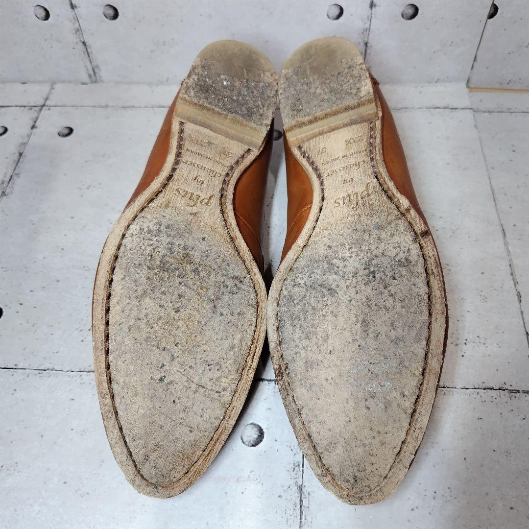 美品 chausser ショセ タッセルローファー 23.5 キャメル 日本製