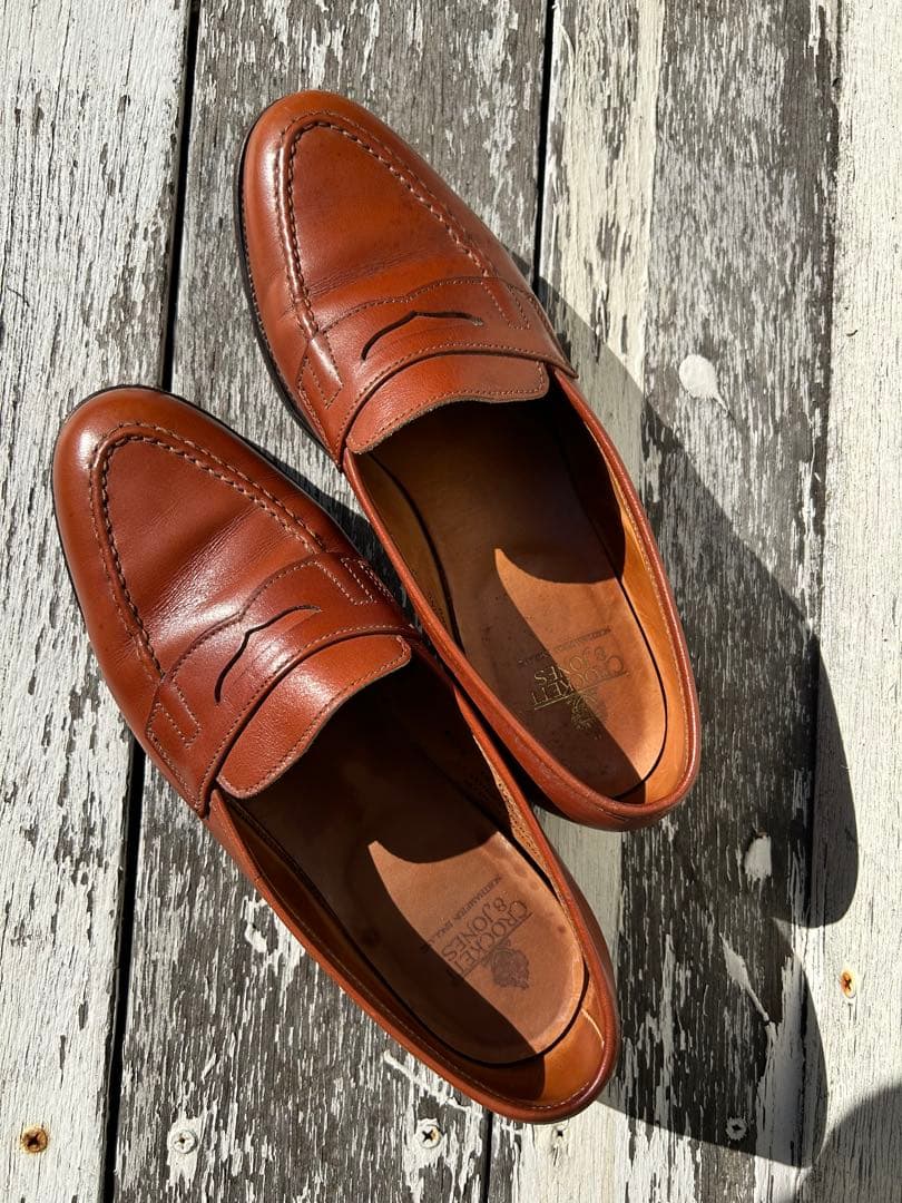 Crockett & Jones レディース ブラウンローファー イギリス製