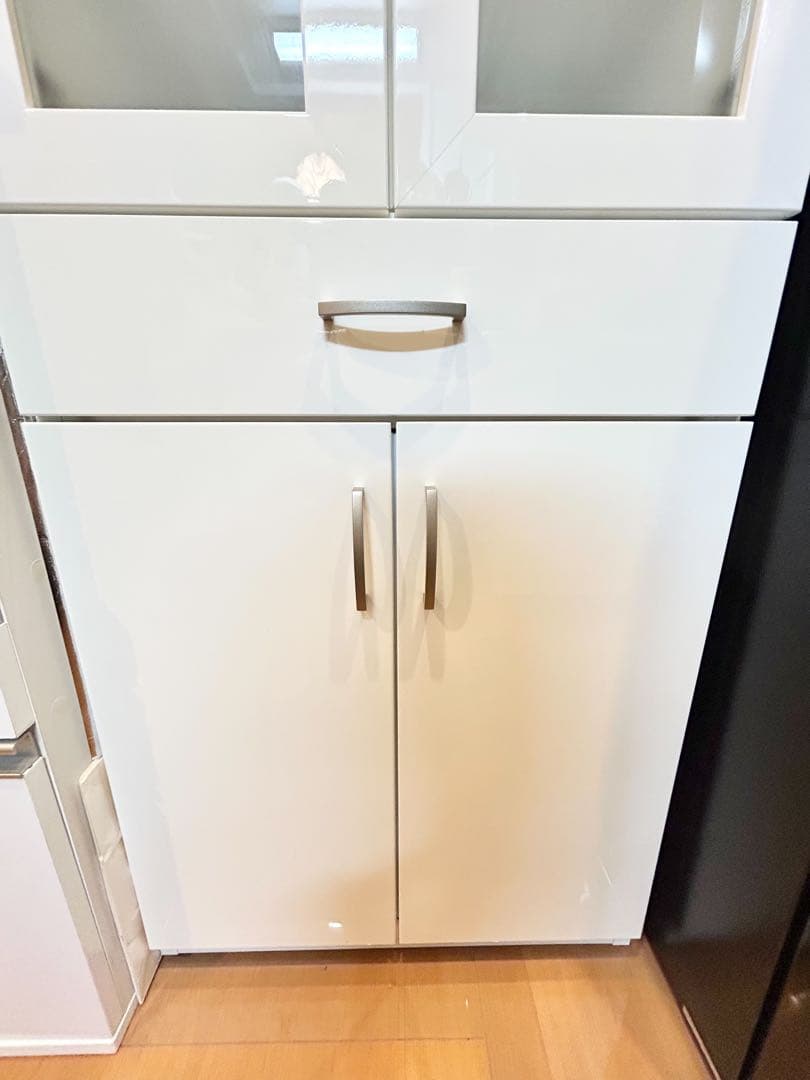 【食器棚】【ほぼ未使用品】ニトリ　コパンT60DB WH