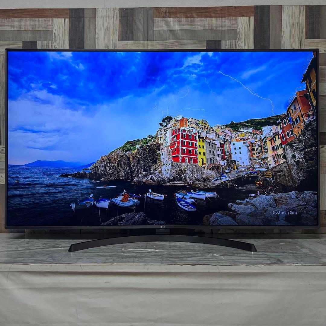 即日受渡❣️全国送料込LG 65型4K液晶テレビ高発色広視野角ネット動画視聴可