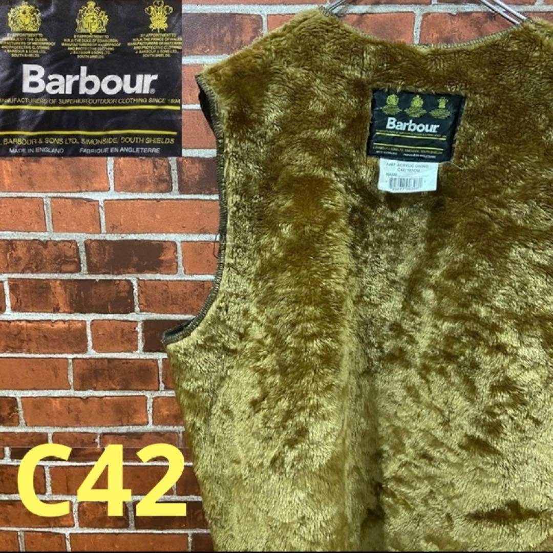 【90s】B6 Barbour ファーベスト C42 古着ベスト イングランド製
