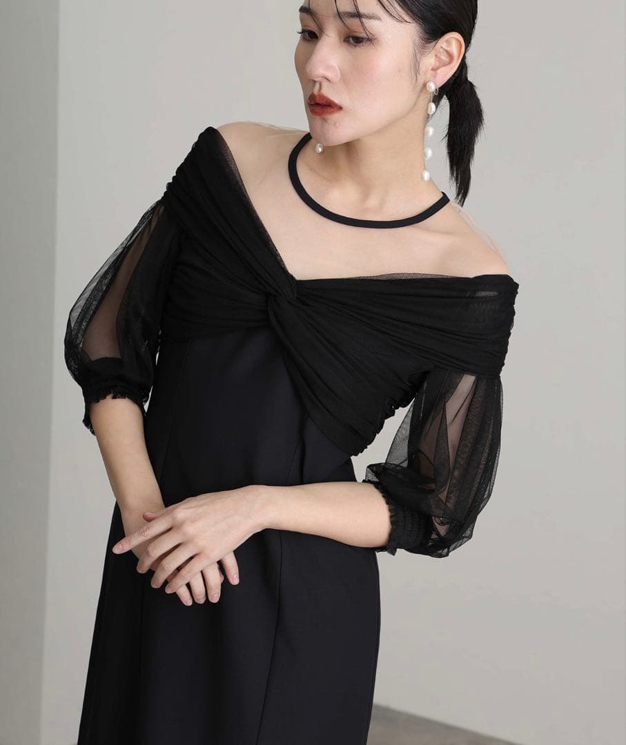 atlo ロング&七分袖 パーティードレス オケージョンドレス　XL