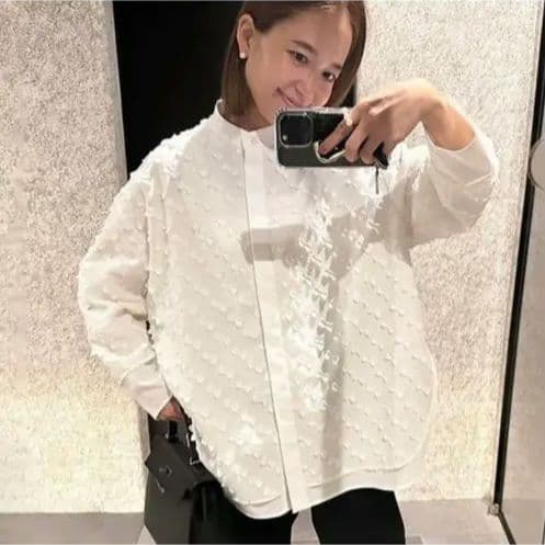 【新品未使用・即日発送】yori キティリボンレイヤードブラウス