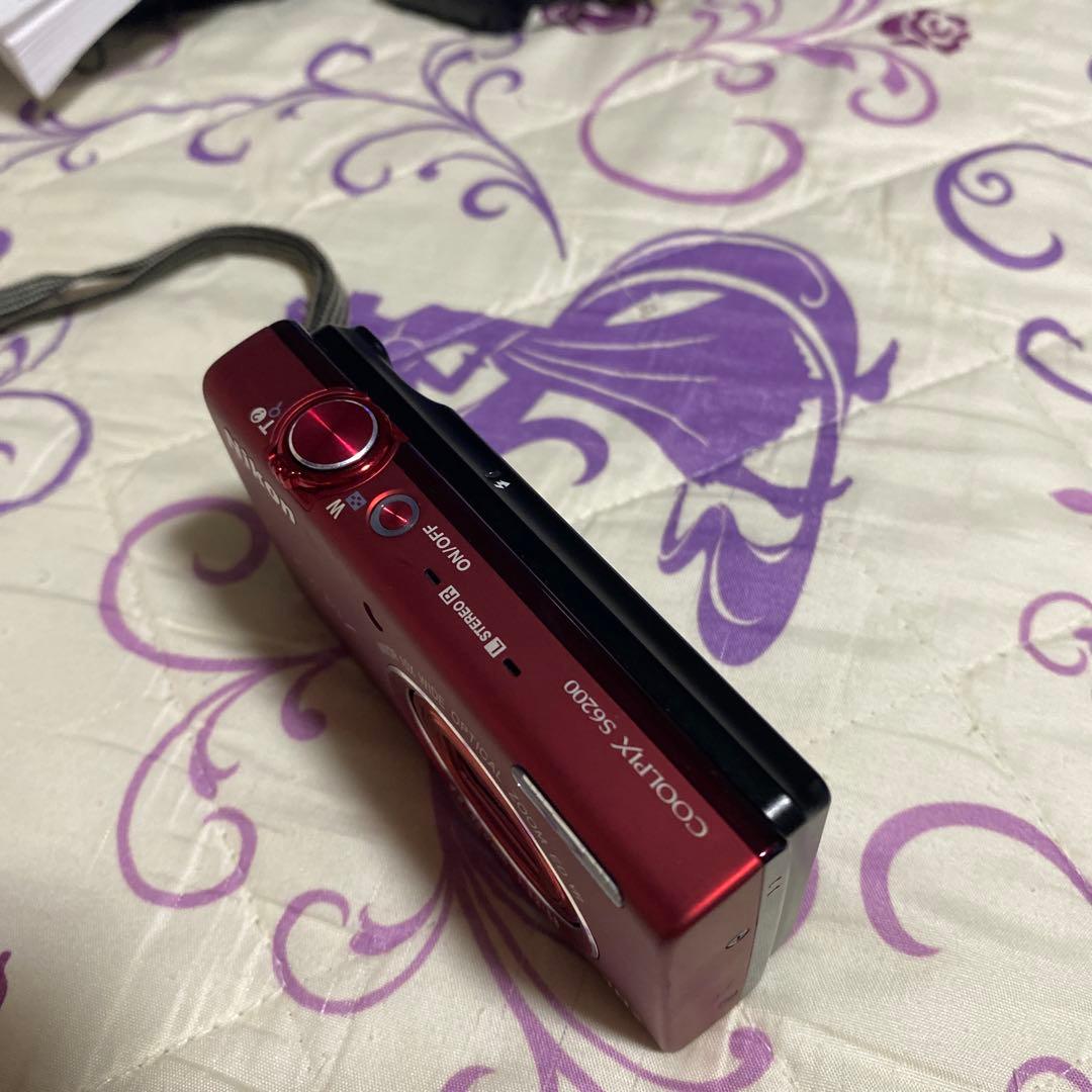 Nikon COOLPIX S6200 レッド♢説明書&充電アダプター付き