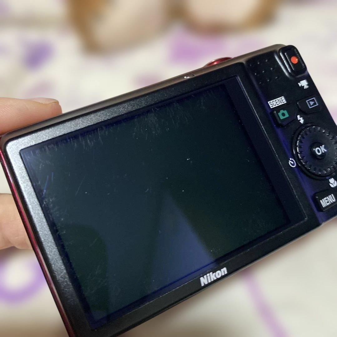 Nikon COOLPIX S6200 レッド♢説明書&充電アダプター付き