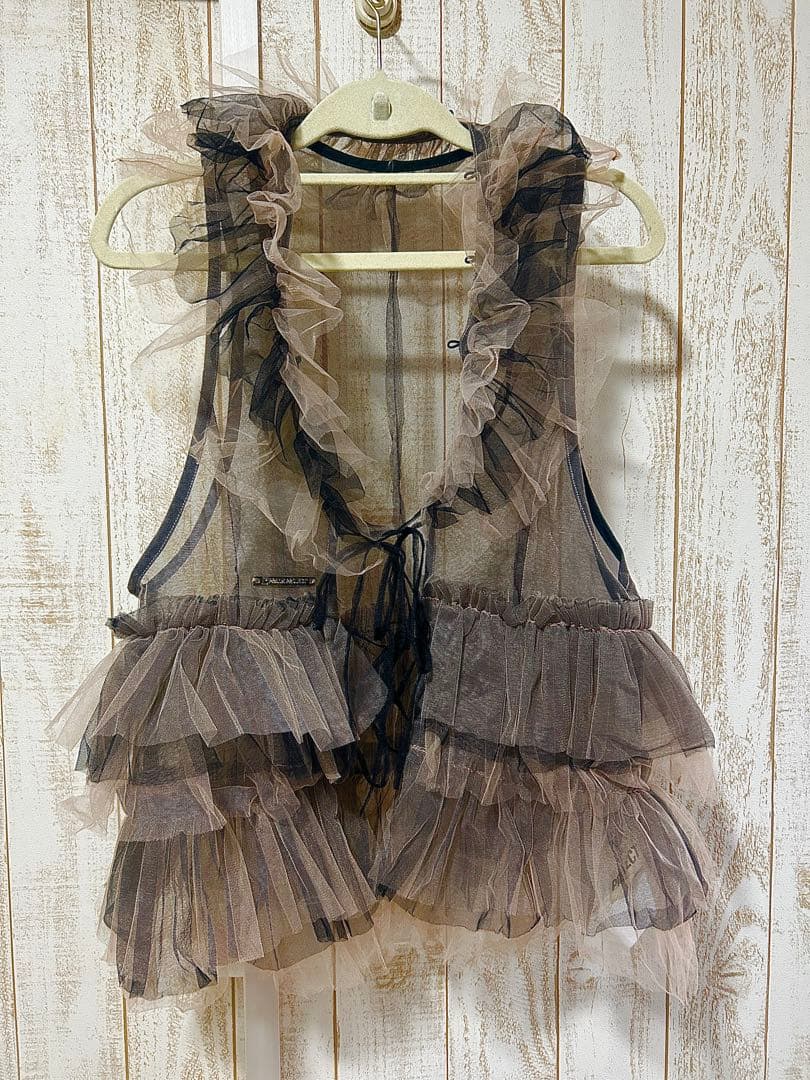 [完売]prankproject レイヤードフリルチュールベスト