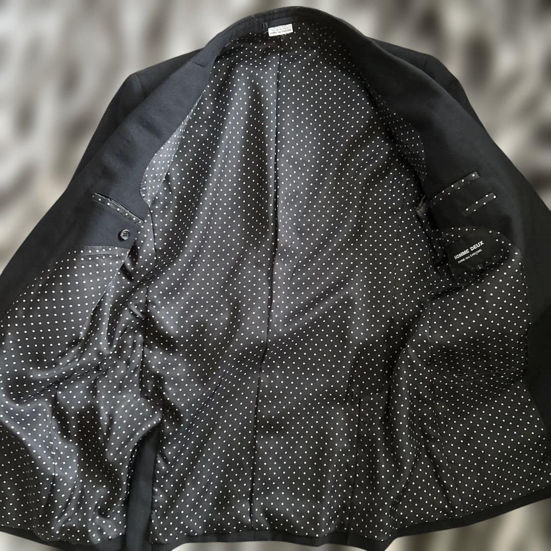 ブラック シングルブレスト スーツジャケット