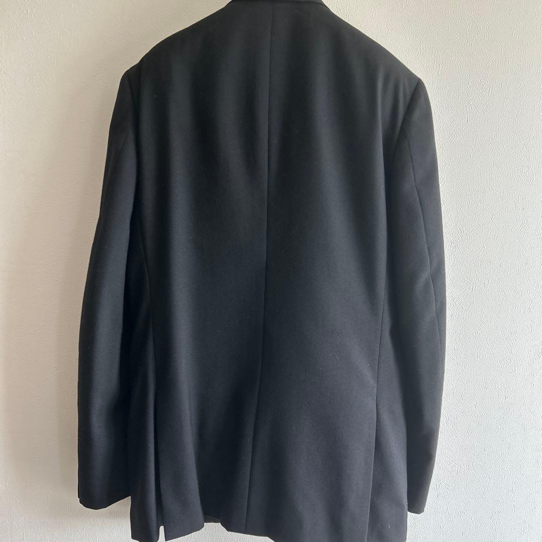ブラック シングルブレスト スーツジャケット