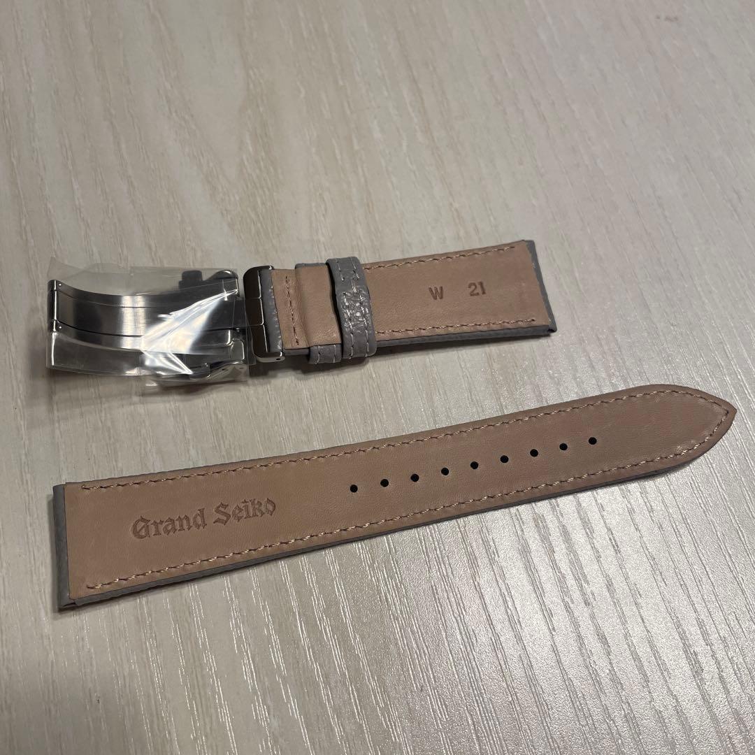 非売品　新品未使用品　グランドセイコー　レザーベルト　21mm グレー