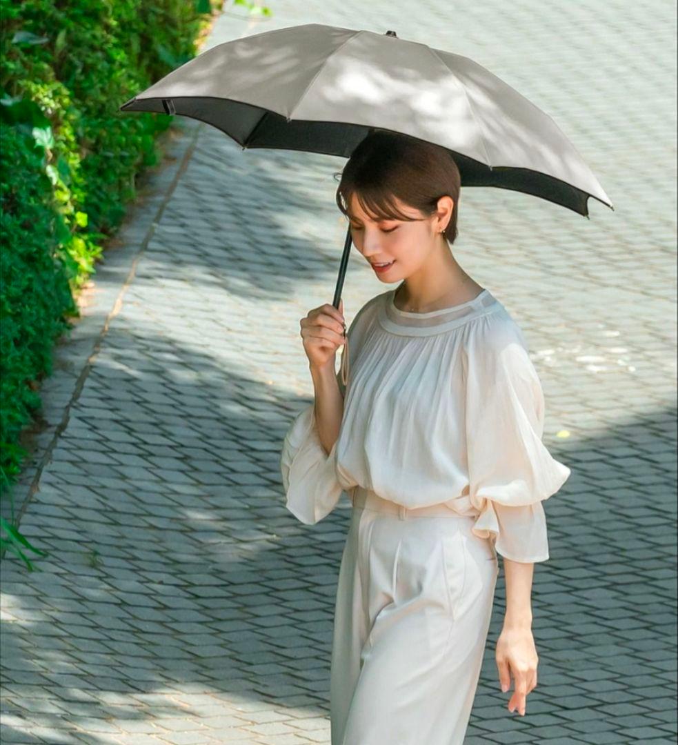 芦屋ロサブラン　100%遮光日傘　3段折り