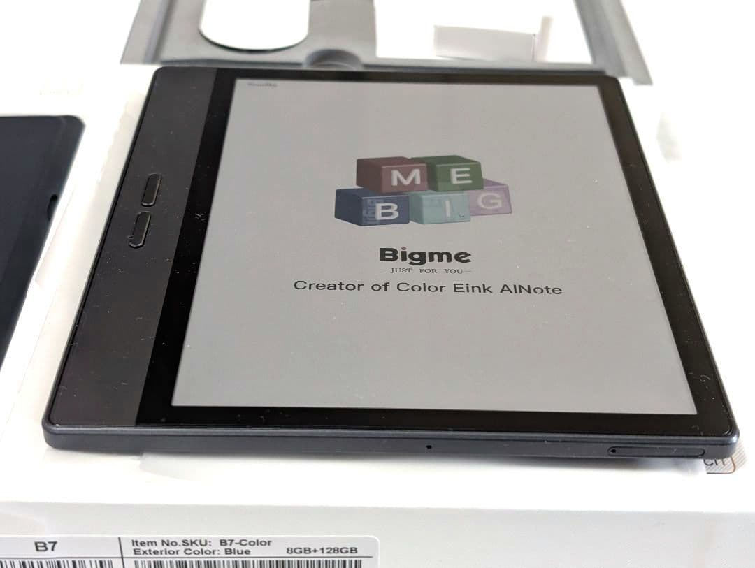 ♦✨️ほぼ未使用✨️Bigme b7 7インチ カラー電子タブレット 128GB