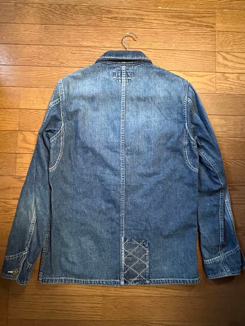 FDMTL ファンダメンタル　パッチワークデニムカバーオール