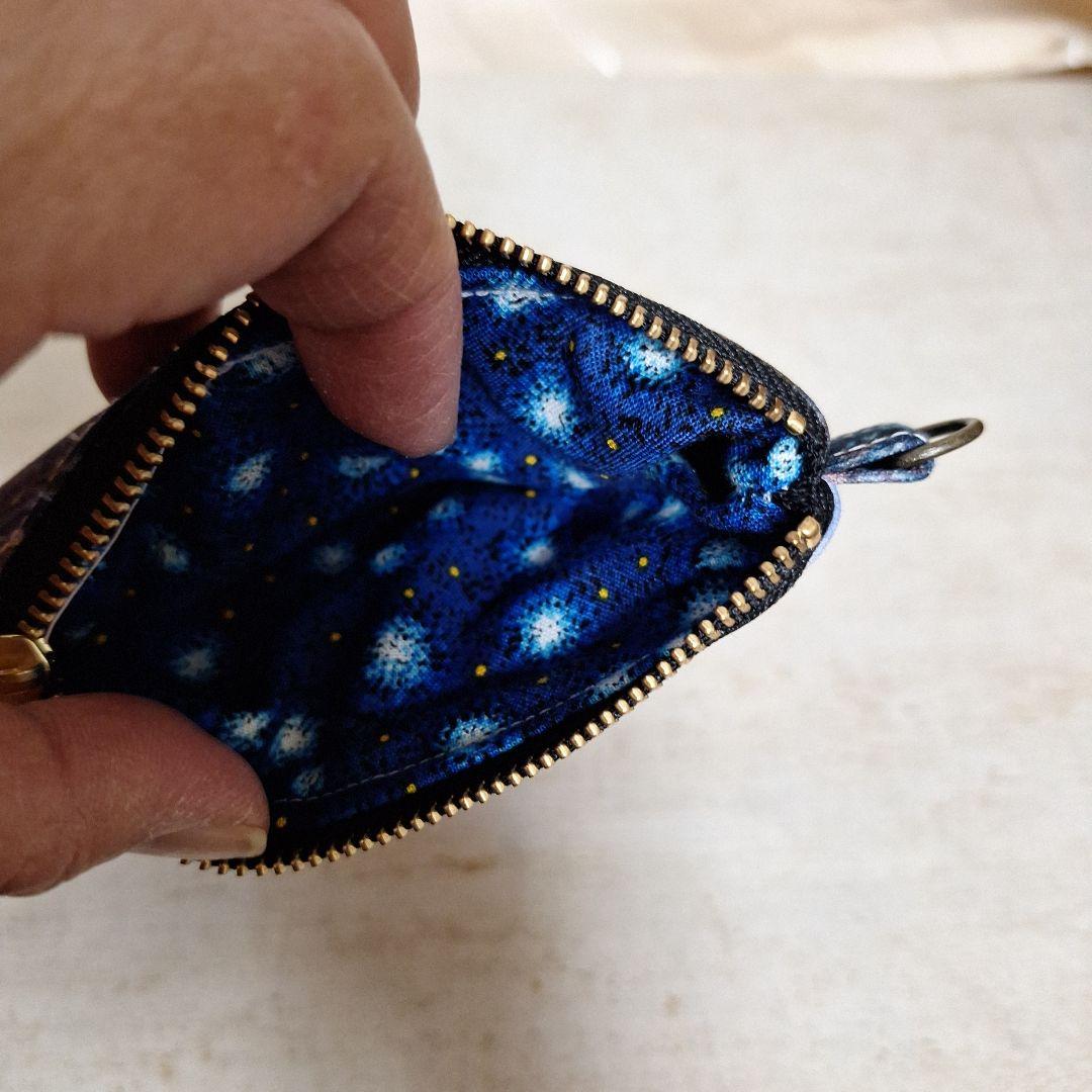 ねこパネル生地　ハンドメイド　ミニバック　ポーチ