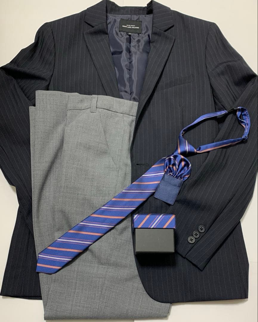 ユナイテッドアローズ ジャケット ソリッドパンツ ネクタイチーフセット 160