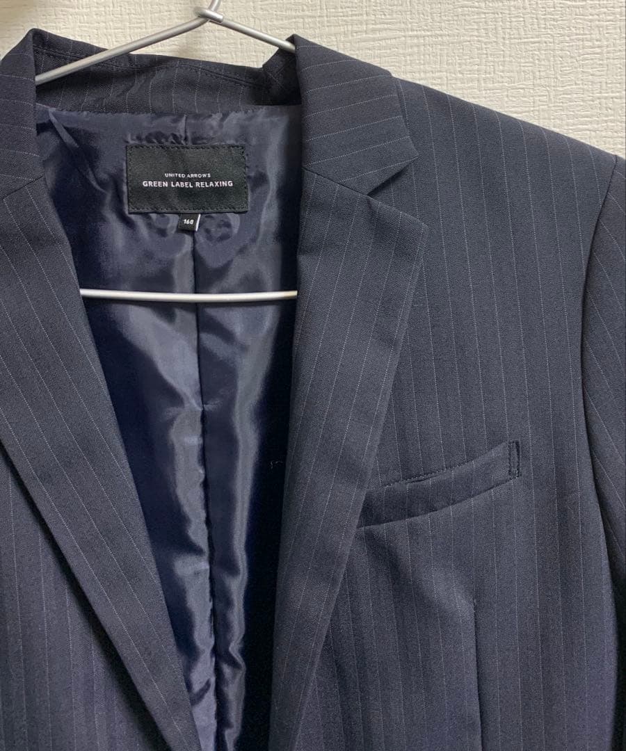 ユナイテッドアローズ ジャケット ソリッドパンツ ネクタイチーフセット 160