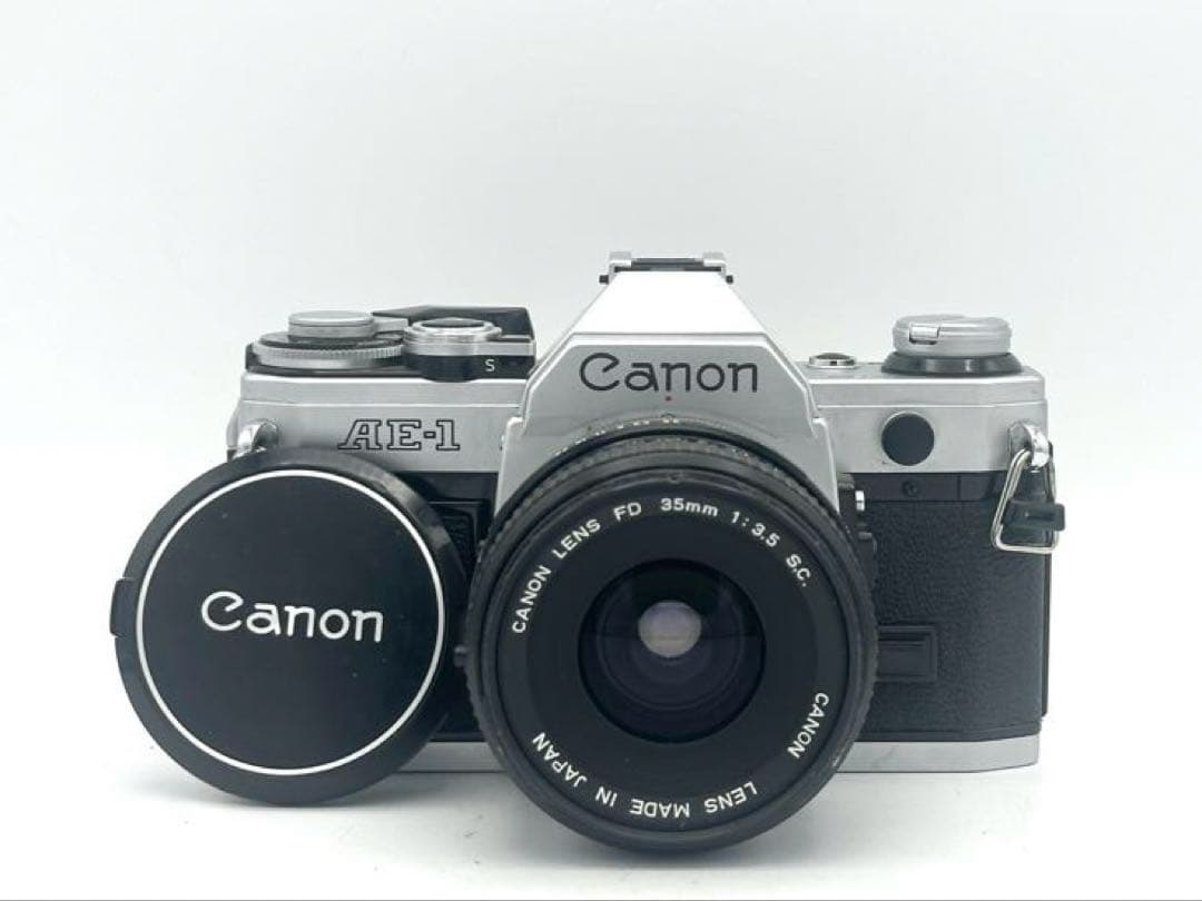 【完動品】Canon AE-1 + FD 35mmf3.5 フィルム 一眼レフ