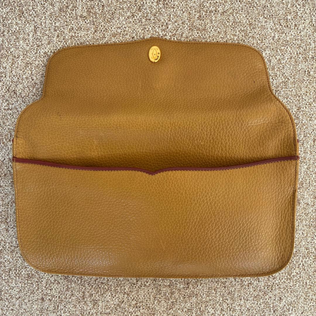 カルティエ　マストカーフレザーセカンドクラッチバッグ